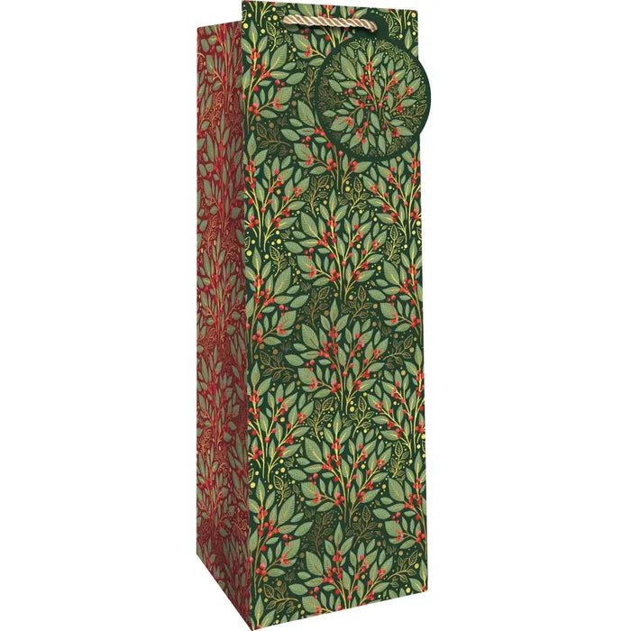 Bottle Tote - Holly Tapestry - XBT634