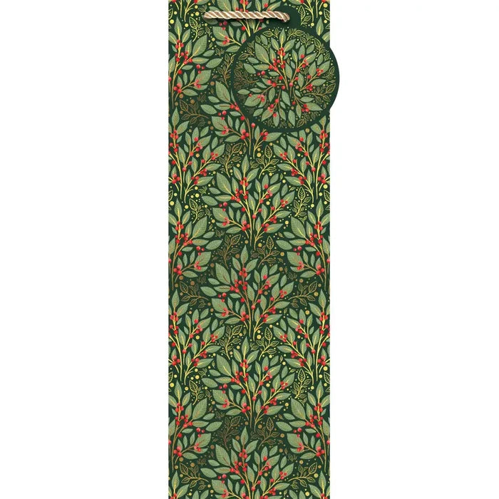 Bottle Tote - Holly Tapestry - XBT634