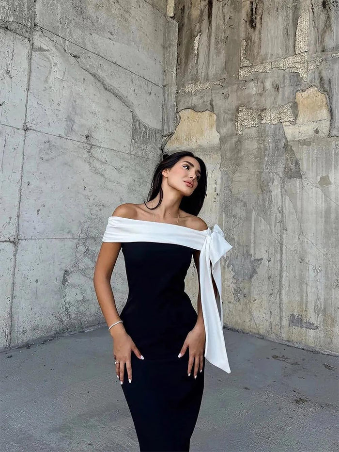 Bow Tie Valentina Dress with Sash