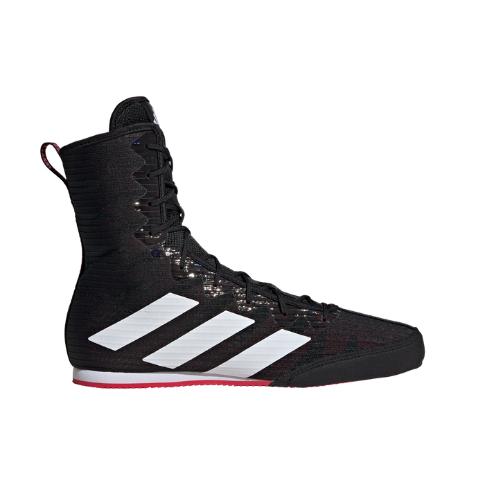 adidas BOX HOG 4 Boxing Shoes | Core Black-Cloud White-Pure Ruby | Men's