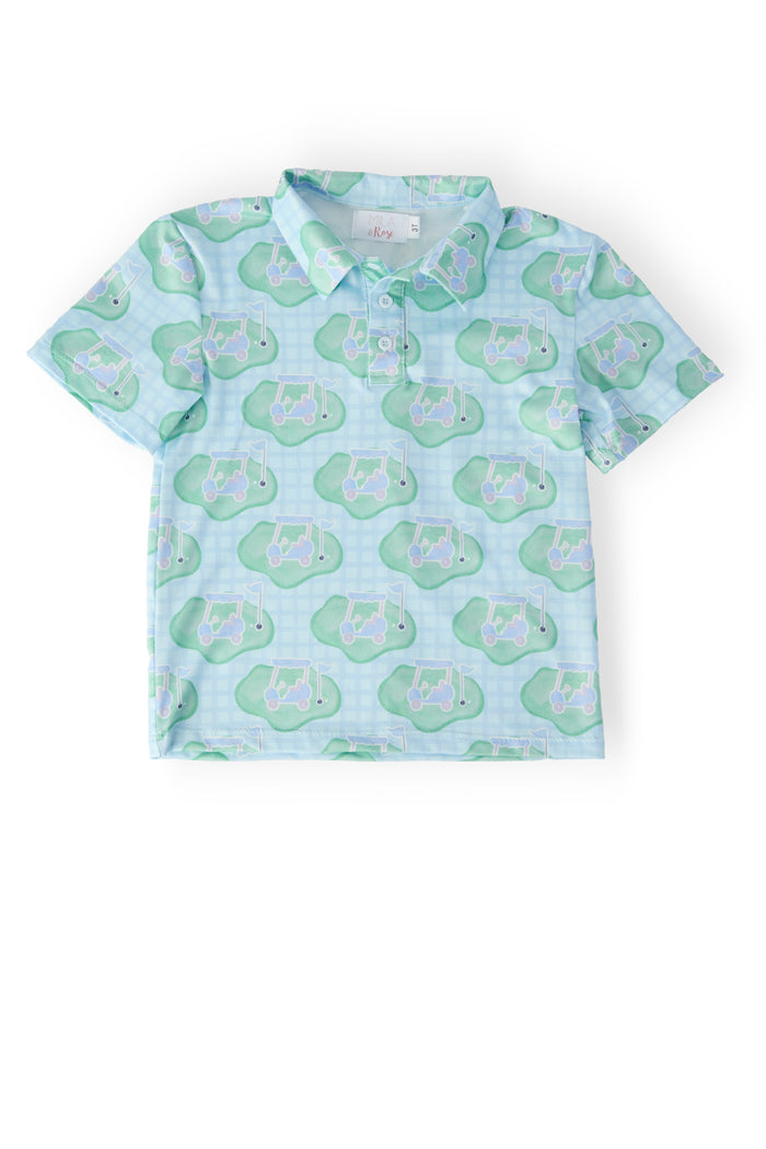 Boys He's on the Green S/S Polo
