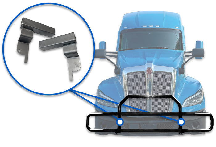 Brackets Mounting Hardware Fits Deer Guard Set 2022+ Kenworth T680 Next Gen