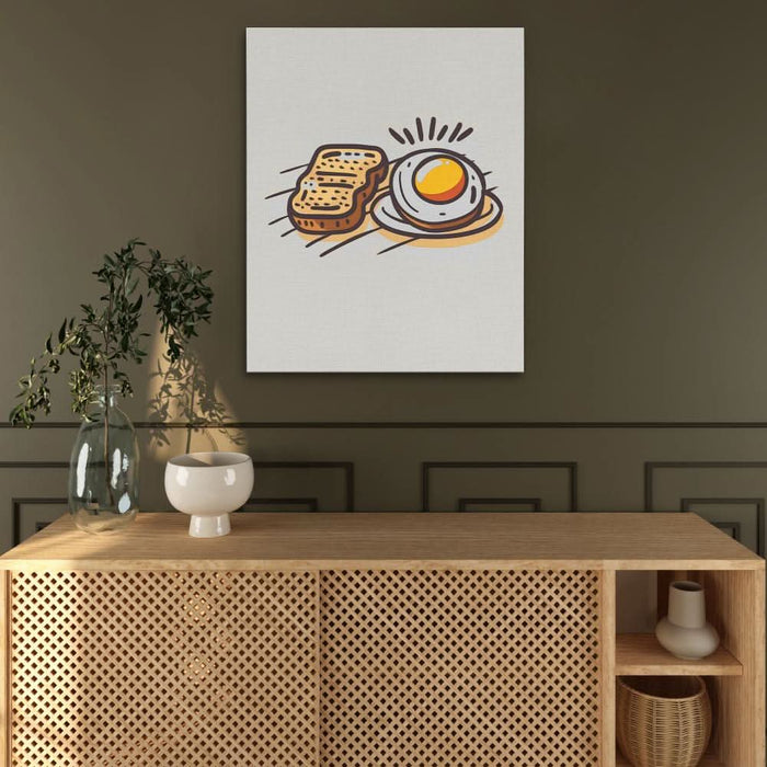 Breakfast Toast - Large Simple Canvas Print