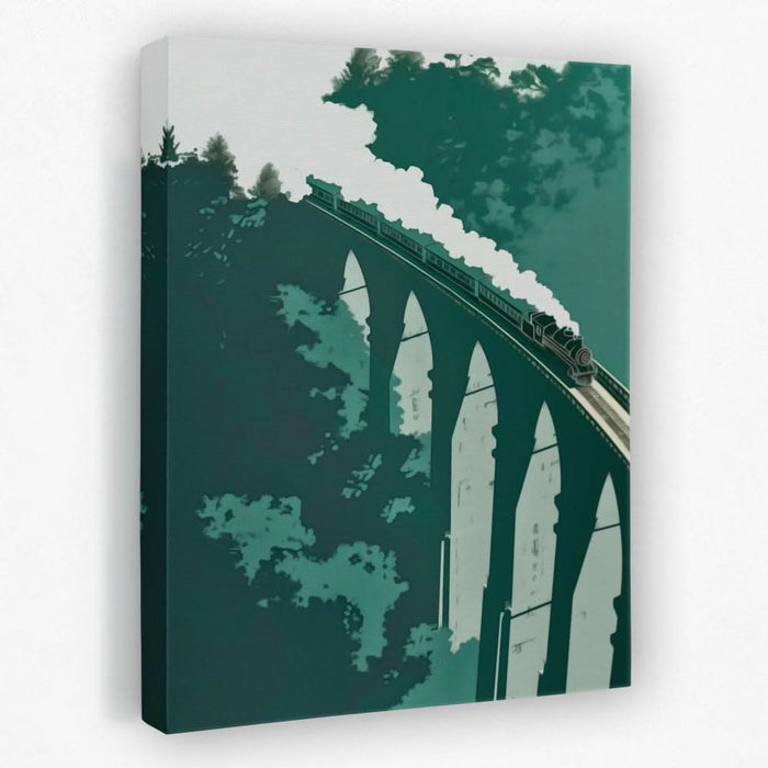 Bridge to Nowhere - Locomotive Canvas Wall Art