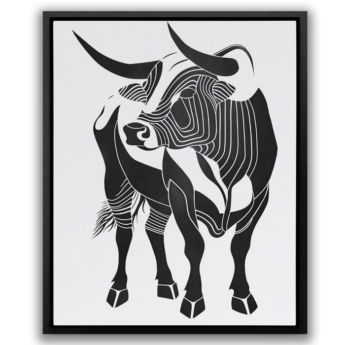 Bull Essence - Large Abstract Canvas Print