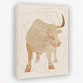 Bull Whispers - Animals Canvas Wall Art