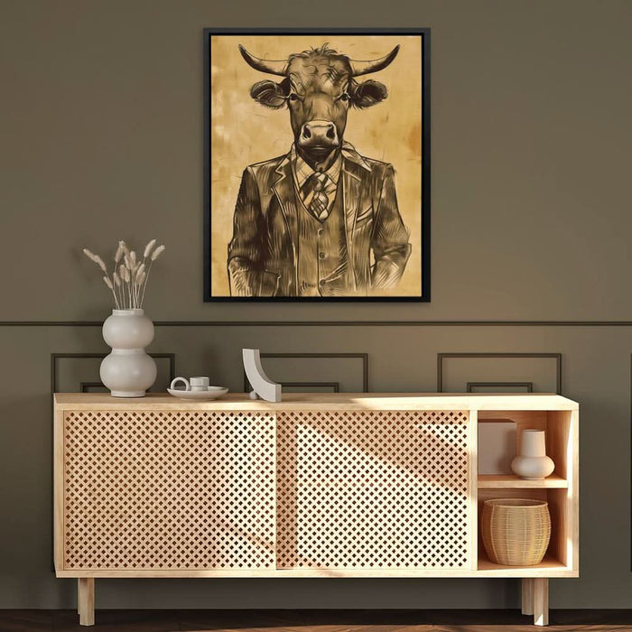 Bullish Broker - Large Minimalist Canvas Print