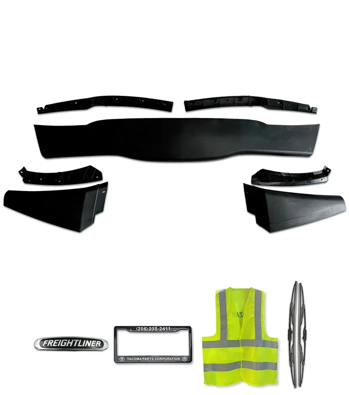 Bumper Air Flow Deflectors and Center Set 2018+ Freightliner Cascadia 126 116