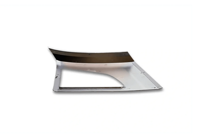 KOZAK compatible with Volvo VNL 2018+ Bumper Corners Chrome Trim w/Fog Light Holes Left Driver Side