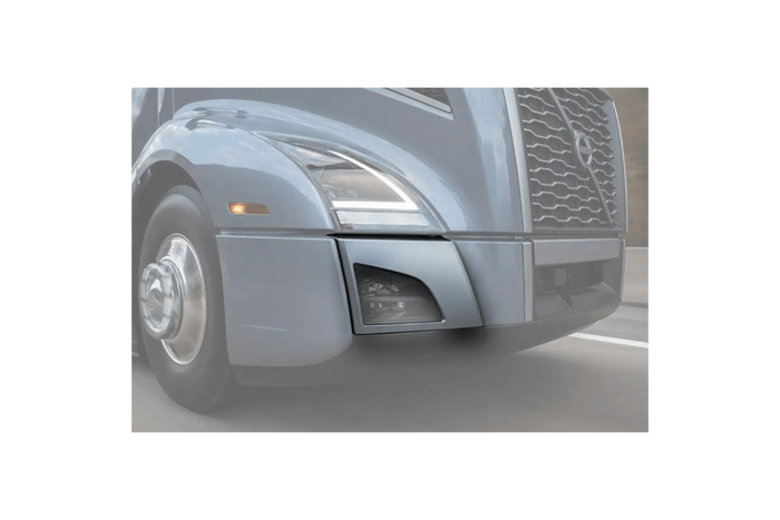 KOZAK compatible with Volvo VNL 2018+ Bumper Corners Chrome Trim w/Fog Light Holes Right Passenger Side