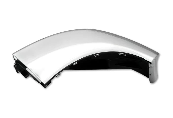 Bumper Corner No Fog Hole Chrome Driver 2013-2021 Peterbilt 579