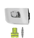 Bumper Corner No Fog Hole Chrome Passenger 2013-2021 Peterbilt 579