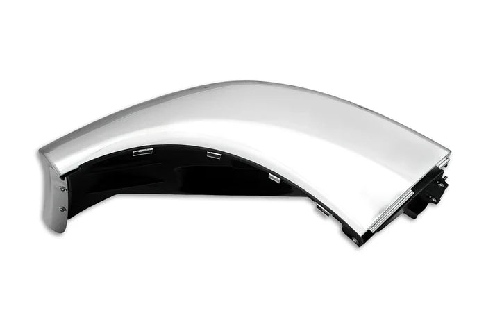 Bumper Corner No Fog Hole Chrome Passenger 2013-2021 Peterbilt 579
