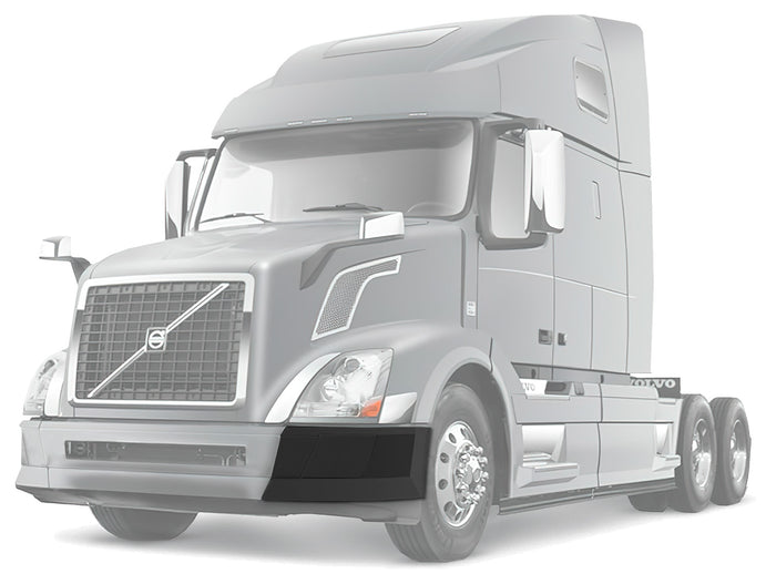 Bumper Corner No Fog Hole Plastic Driver 2004-2015 Volvo VNL