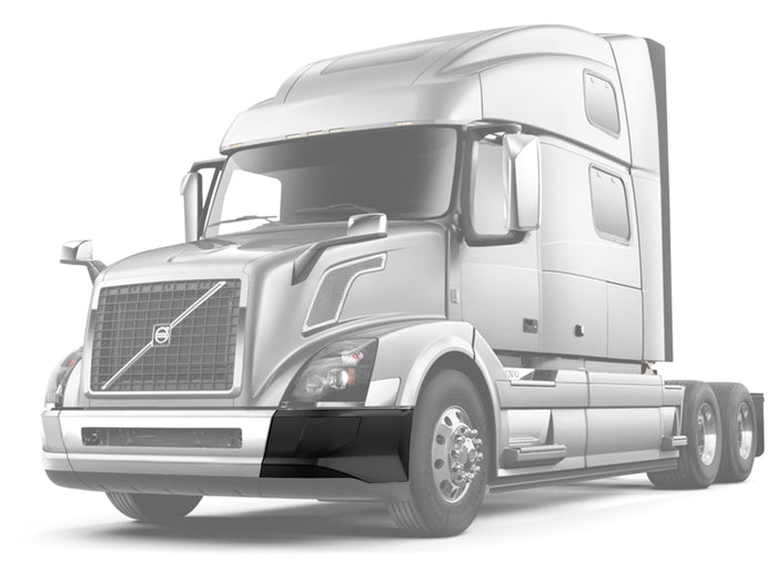 Bumper Corner No Fog Hole Plastic Driver 2016-2017 Volvo VNL