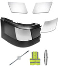 Bumper Corner No Fog Hole w/Chrome Trims Passenger 2004-2015 Volvo VNL