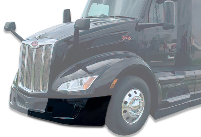 Bumper Corner Outer Paint w/o Fog Hole Driver 2022+ Peterbilt 579