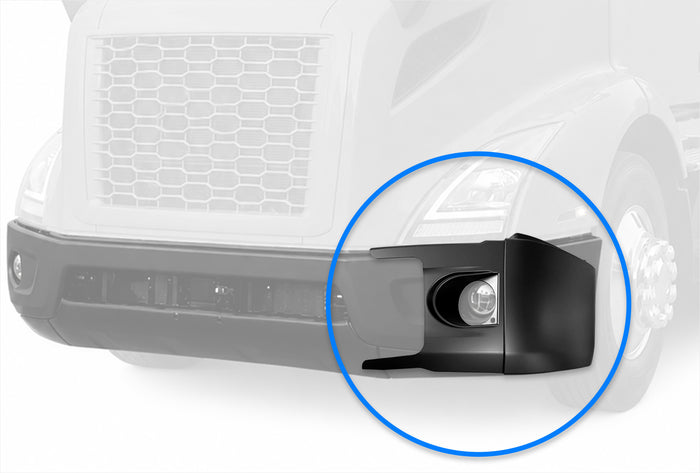 Bumper Corner Paint with Fog Light Hole Driver 2018+ Volvo VNR