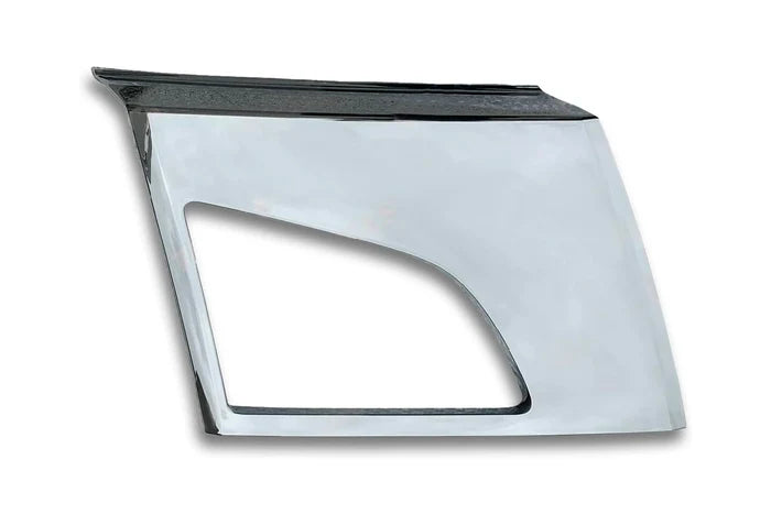 Bumper Corners Chrome Trim Fog Light Holes Set 2018+ Volvo VNL VNR
