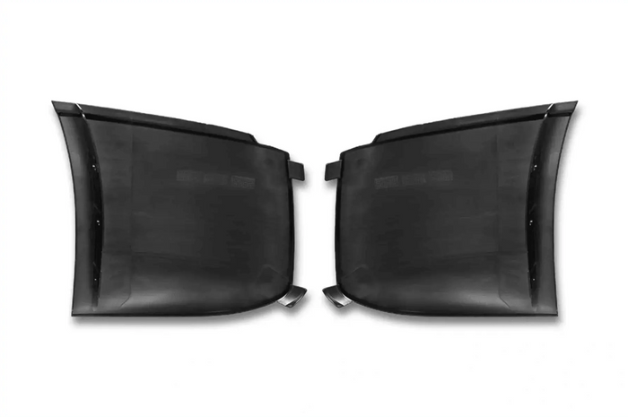 KOZAK PLASTIC Bumper Corner Cover Left Driver and Right Passenger Side compatible with Volvo VNL 2018 and newer Plus Logo Emblem with Stripe, 2X 22 Windshield Wipers, KOZAK Reflective Vest