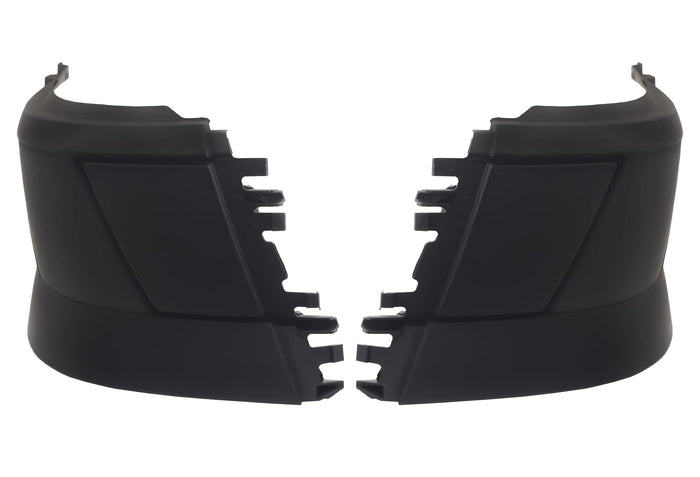 Bumper Corners No Fog Holes Plastic Set 2004-2015 Volvo VNL