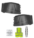 Bumper Corners No Fog Holes Plastic Set 2016-2017 Volvo VNL