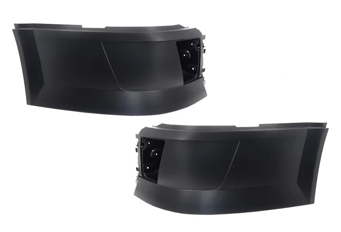 Bumper Corners With Fog Holes Plastic Set 2004-2015 Volvo VNL