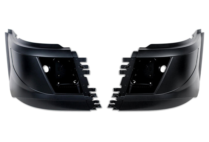 Bumper Corners With Fog Holes Plastic Set 2016-2017 Volvo VNL