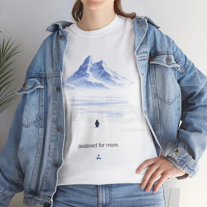 "But Why?" Penguin Mountain Meme – Destined For More Graphic Tee