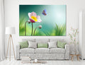 Butterfly and Flower Canvas Print #7511
