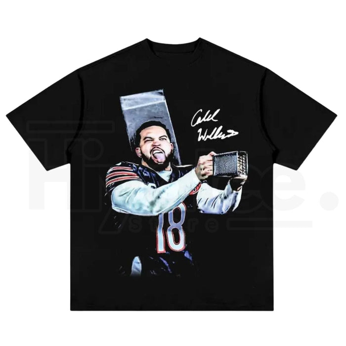 Caleb Williams "Cheese Grater" Chicago Football T-Shirt – Bears Fan Graphic Tee