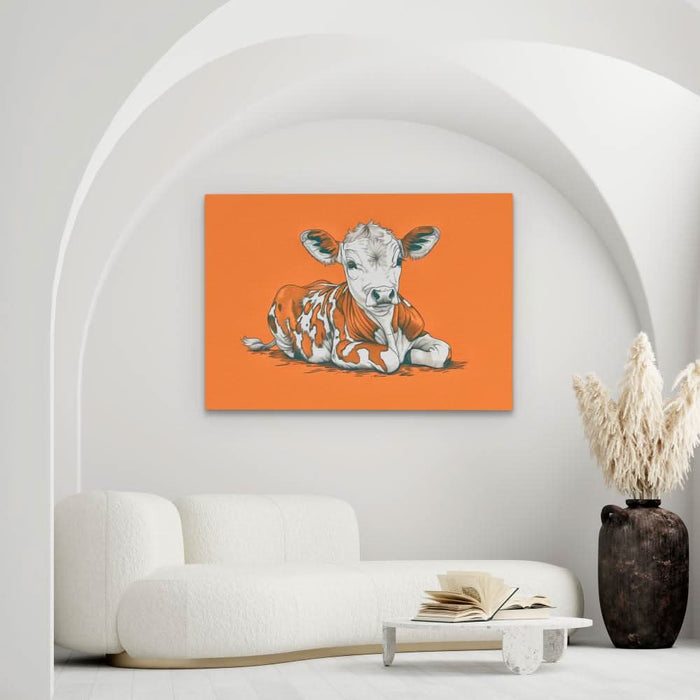 Calf’s Day Out - Large Canvas Print