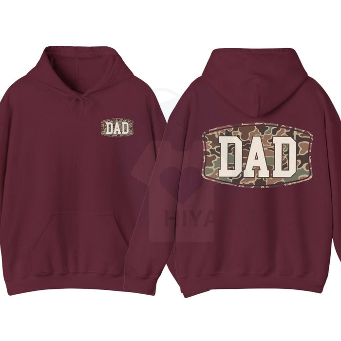Camo Dad 2-Sided Hoodie – Funny Camouflage Graphic Pullover