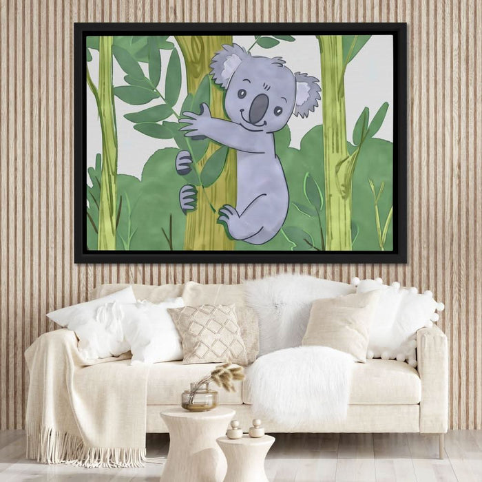 Cartoon Koala - Large Canvas Print