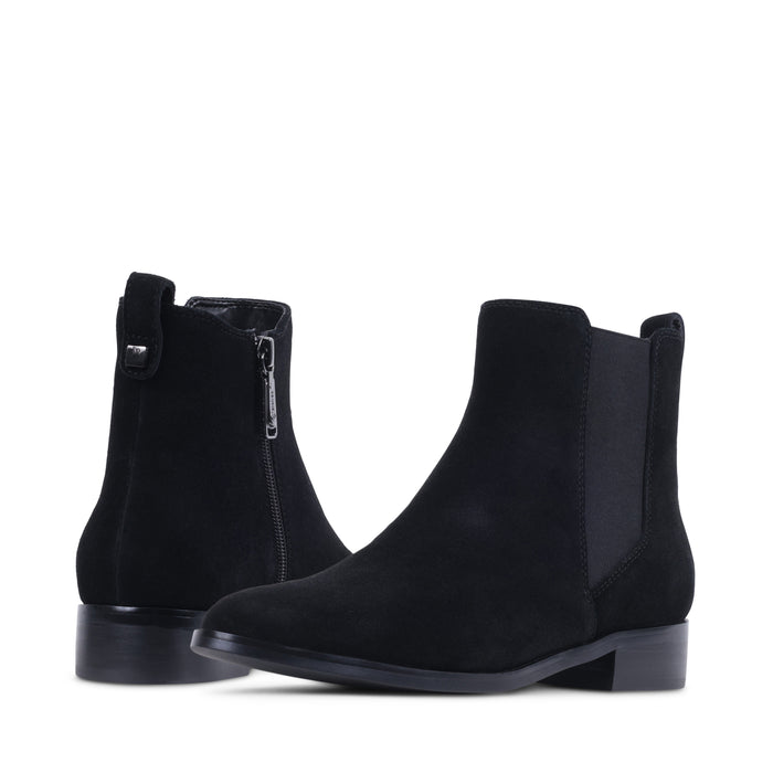 CELESTEES BLACK SUEDE WATERPROOF BOOT