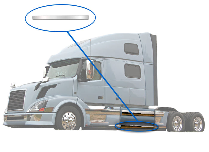Central Panel Stripe Lower Chrome Trim for Driver Side (11L) 2004-2017 Volvo VNL