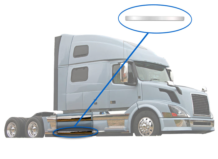 Central Panel Stripe Lower Chrome Trim for Passenger Side (11R) 2004-2017 Volvo VNL