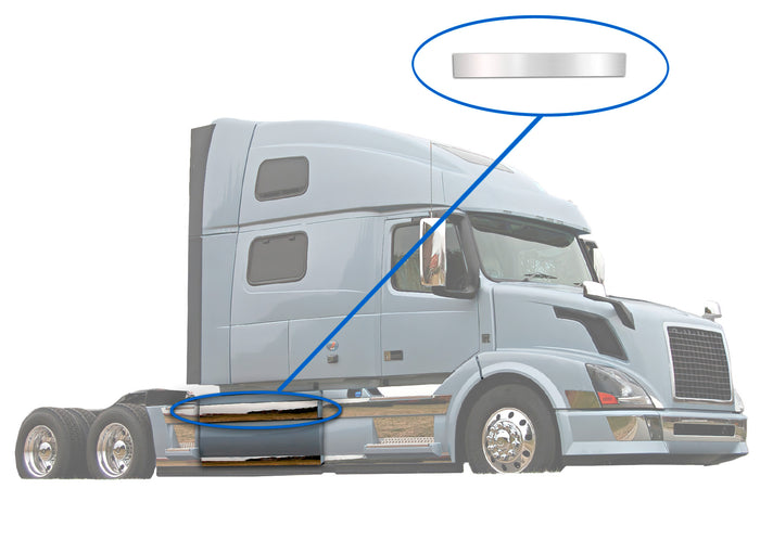 Central Panel Stripe Top Chrome Trim for Passenger Side (10R) 2004-2017 Volvo VNL