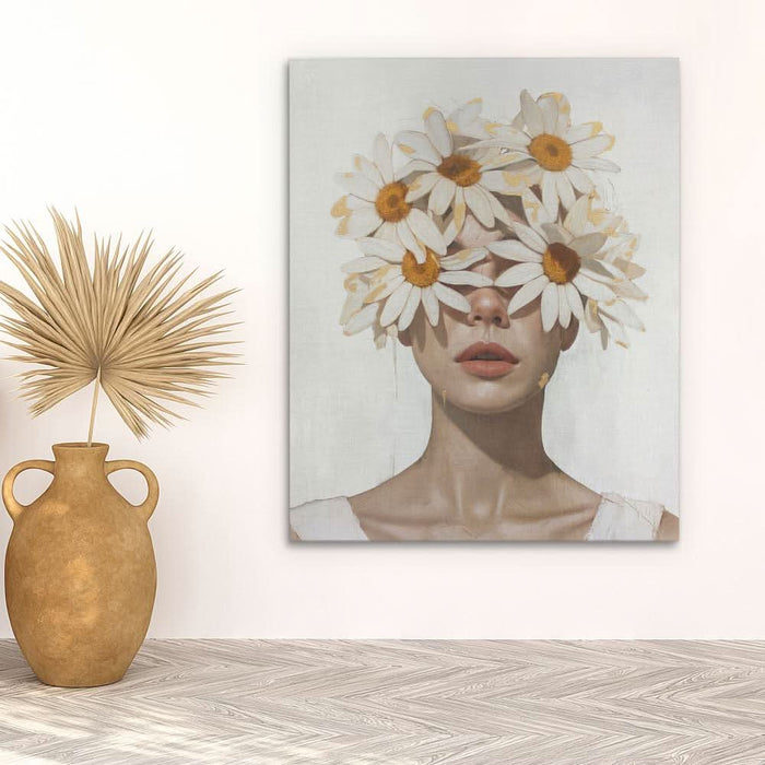 Chamomile Lady - Modern Canvas Wall Art