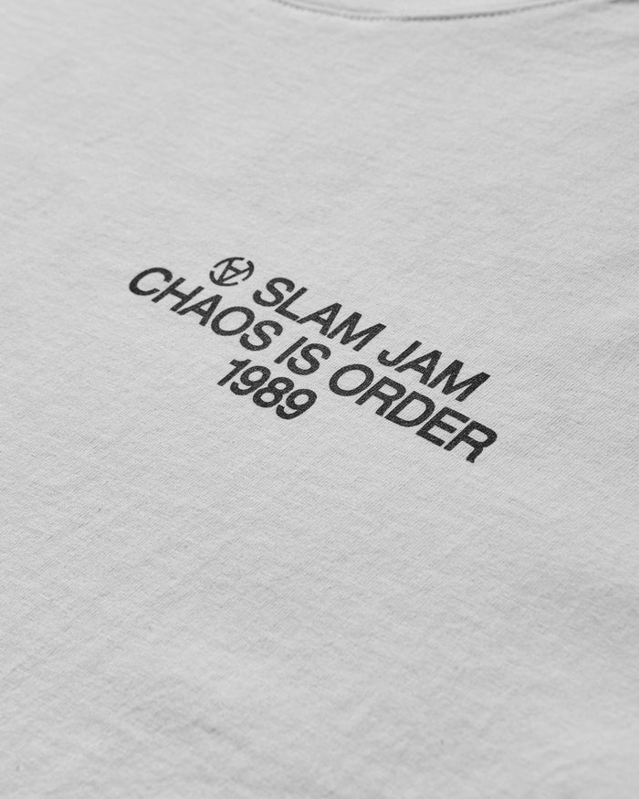 Slam Jam Chaos Is Order T-Shirt White T-Shirts Shortsleeve SJPRCHAOS WHT