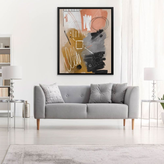 Chaotic Lines - Large Abstract Canvas Print