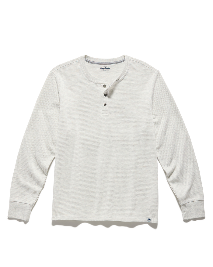 Chatsworth Soft Waffle Henley - Cream