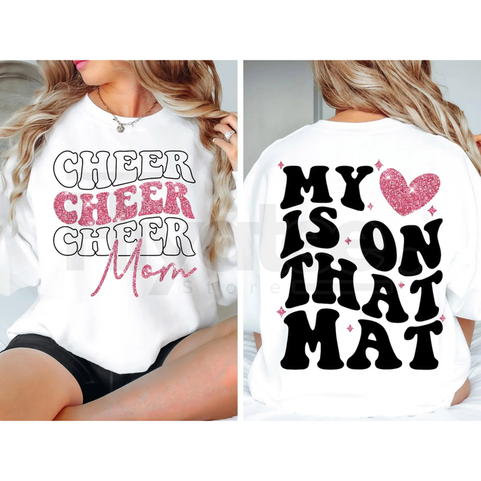 "Cheer Mom" Game Day T-Shirt – Sparkling Cheerleader Competition Graphic Tee