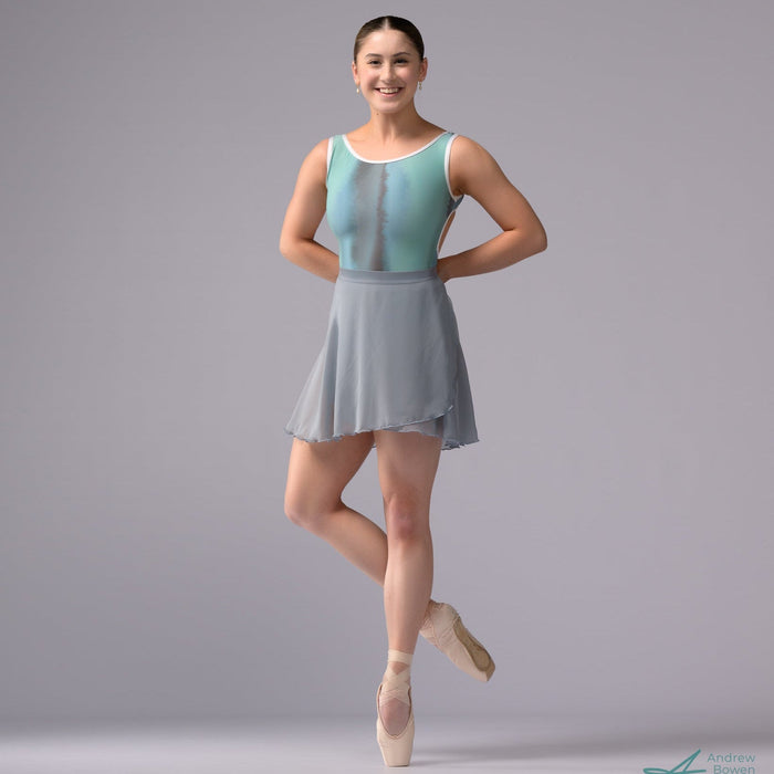 Chiffon Ballet Wrap Skirt - Womens Classical Glacier Blue Skirt