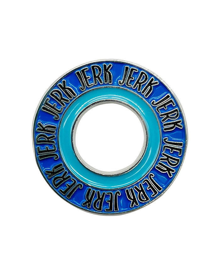 Circle Jerk Enamel Pin with Metal Frame