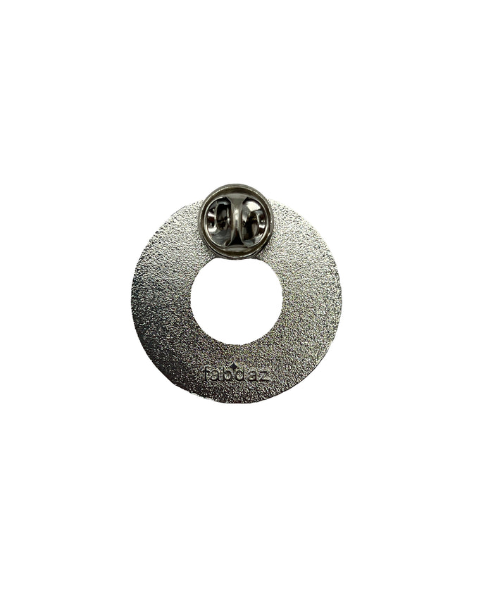 Circle Jerk Enamel Pin with Metal Frame