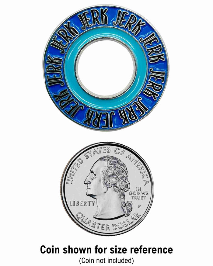 Circle Jerk Enamel Pin with Metal Frame