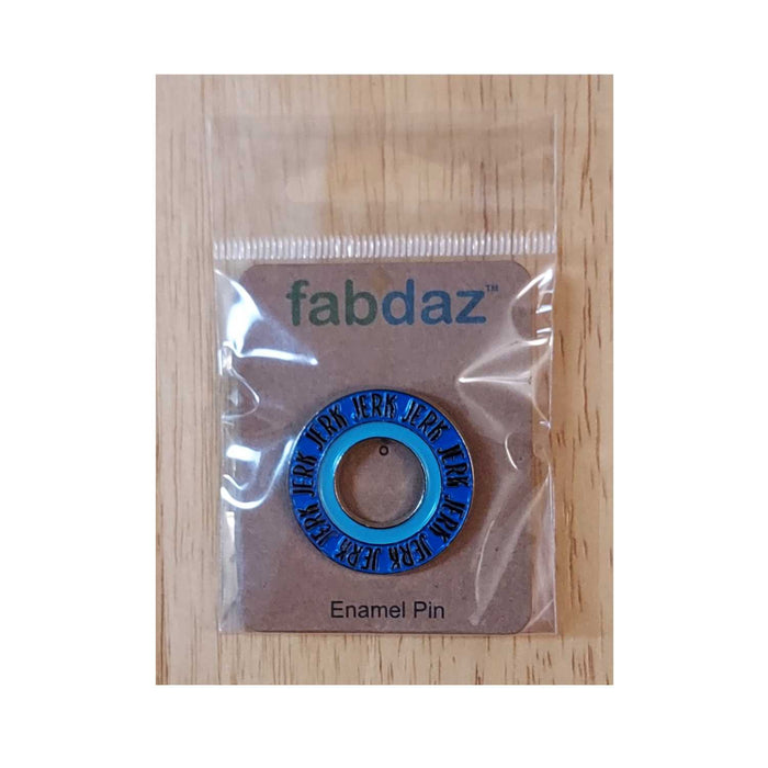 Circle Jerk Enamel Pin with Metal Frame