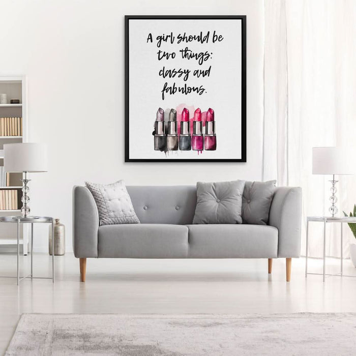 Classy And Fabulous - Large Modern Canvas Print