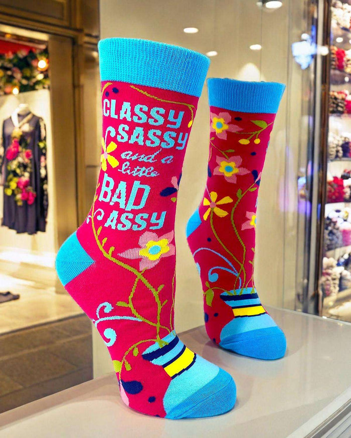 Classy Sassy and a Little Bad Assy Women's Crew Socks